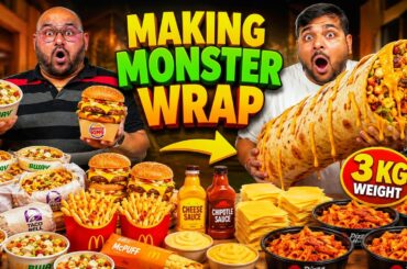 We Made A MONSTER Wrap Using Every Fast Food Brand | Viwa Food World