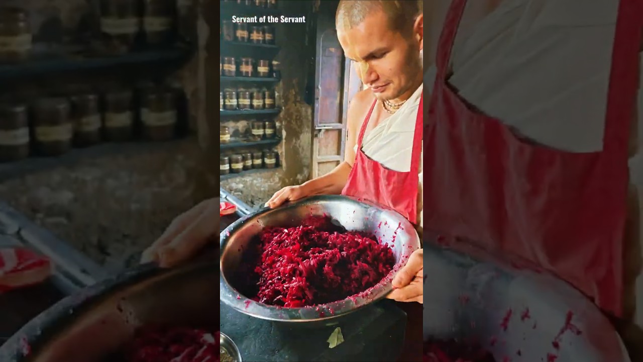 Cooking for Krishna | Delicious Beetroot Rice Offering at ISKCON Salem Temple Cooking for Krishna | Delicious Beetroot Rice Offering at ISKCON Salem Temple