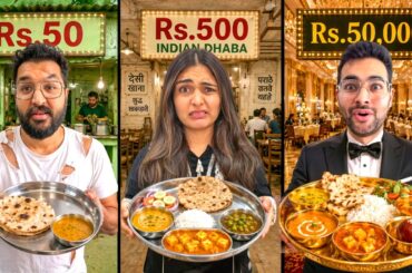 ₹500 vs ₹50,000 Food Challenge! Street Food vs Luxury Restaurant 😲