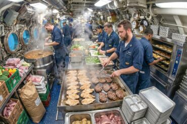 How Submarine Chefs Cook 3,000 Meals With a Kitchen Smaller Than a Bedroom