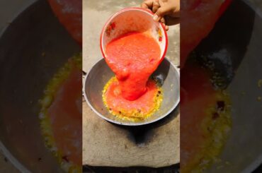 Sweet Tomato Chutney | Traditional Village Cooking #shorts #food #cooking #recipe