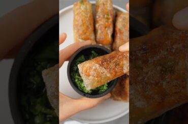 Chicken Rice Paper Rolls #cooking #shortvideo #recipe