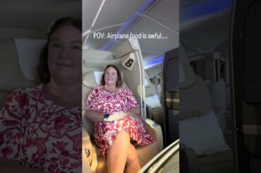 POV: Airplane Food is Awful ✈️🤢… Emirates First Class - “hold my caviar 😉”