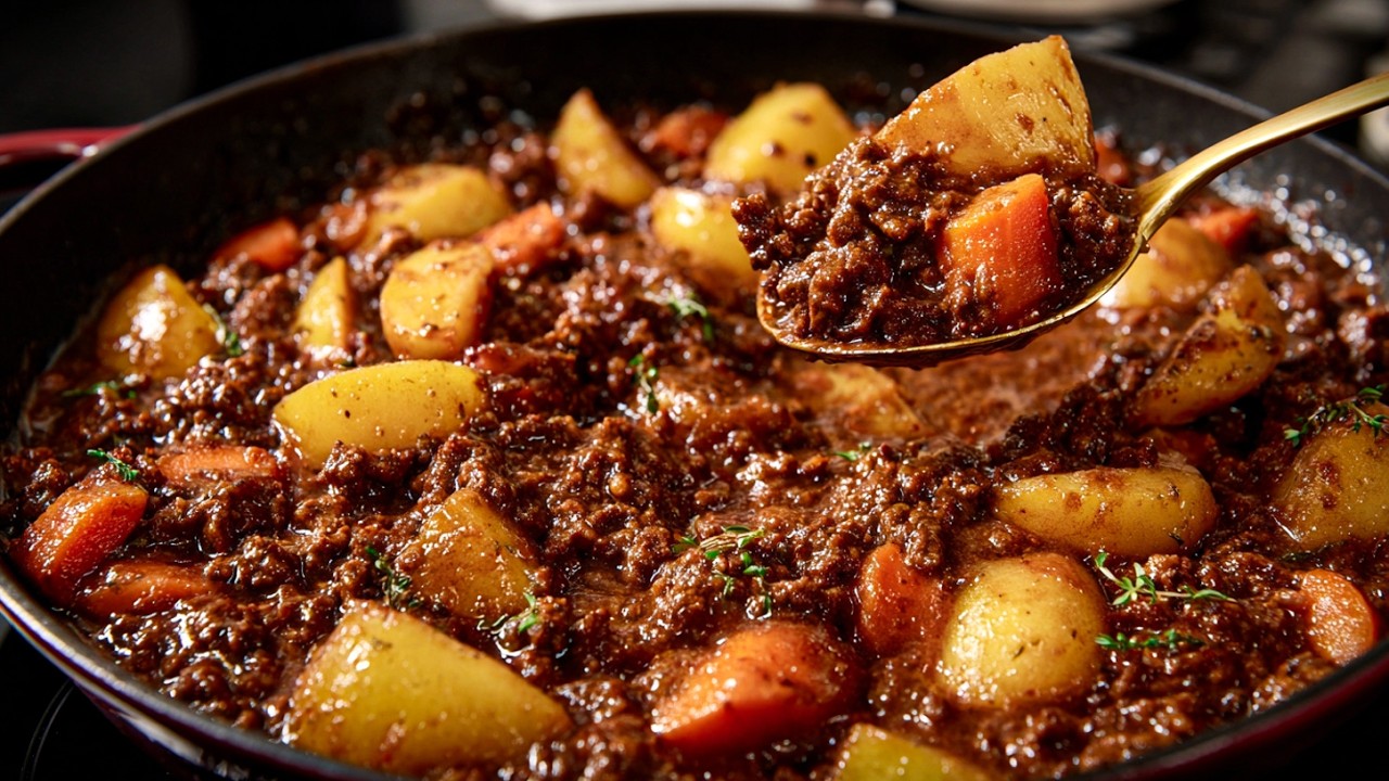 When I don’t feel like cooking, my husband makes this! Quick & easy ground beef and potato dinner When I don't feel like cooking, my husband makes this! Quick & easy ground beef and potato dinner