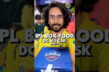 Trying The IPL Food Box During Delhi vs CSK!! 🏏📦