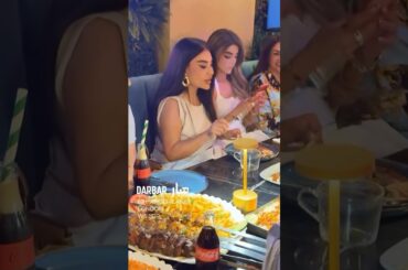 Aryana Sayeed and team in London Restaurant