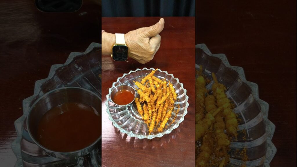 🌽 Chatpate Masala Sweet Corn Fries | Perfect Tea-Time Treat #trending #food #masala #asmr #recipe