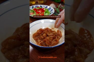 EASY STIR-FRIED CHICKEN BREAST WITH PEPPERS RECIPE #recipe #cooking #chinesefood #chicken #pepper