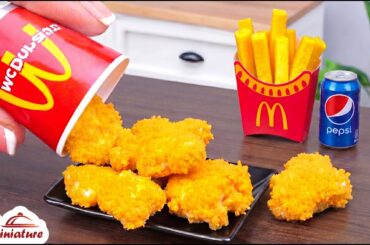 🍟 So Crispy Mini McDonald’s Nuggets & Fries Recipe | ASMR Cooking Mini Food