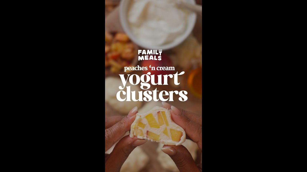 Peaches and Cream Yogurt Clusters Peaches and Cream Yogurt Clusters