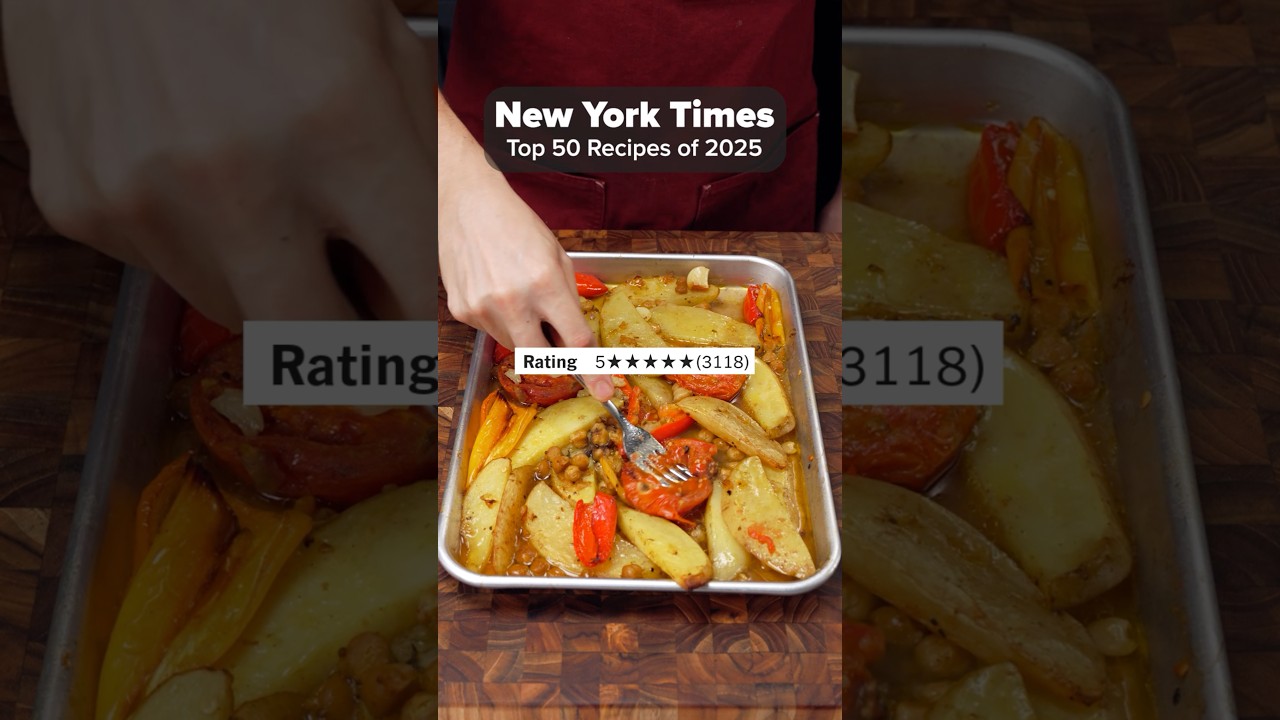 Cooking Every Recipe on the NYT Top 50 List of 2025 | Chicken and Chickpea Tray Bake #cooking Cooking Every Recipe on the NYT Top 50 List of 2025 | Chicken and Chickpea Tray Bake #cooking