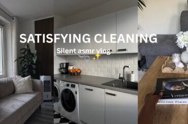 ASMR LIVING ROOM & DINING AREA DEEP CLEANING🫧🎀