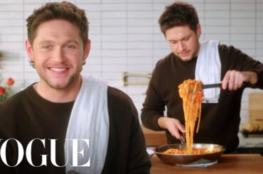 Niall Horan Cooks 'Dad's' Pasta Dinner | Now Serving | Vogue