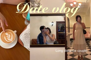 Date vlog 🍡| going to photo booth , cafe date 🍵, dining out 🍝