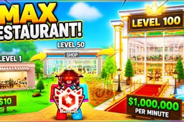Bronze → MAX LVL MASTER in Run a Restaurant!! (Roblox)