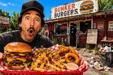 Eating at SKETCHY Restaurants For 24 Hours...