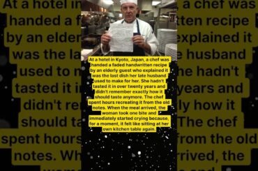 THE HOTEL CHEF WHO COOKED THE RECIPE 🍲📖