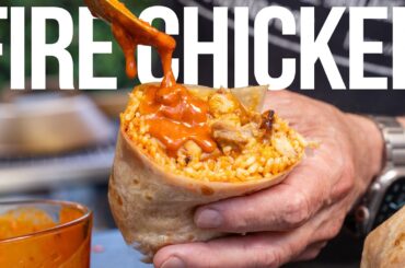I Turned Korean Fire Chicken Into a Burrito