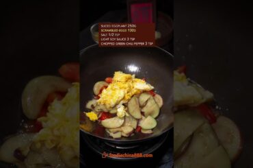 EASY STIR-FRIED EGGPLANT WITH EGGS RECIPE #recipe #cooking #chinesefood #eggplant #egg #vegetables
