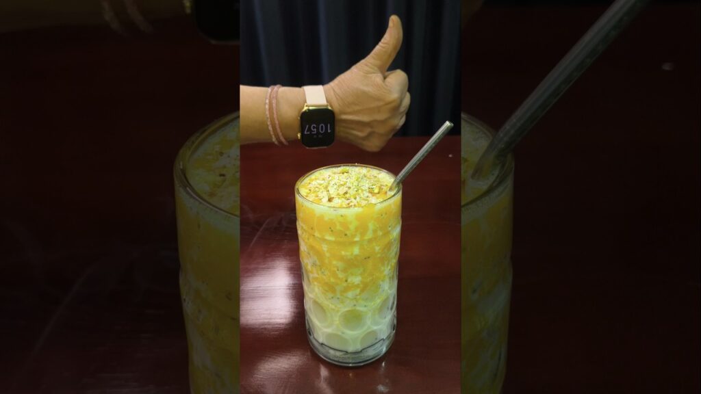 🥭 Mango Chia Seeds Smoothie | Healthy Summer Drink #asmr #trending #trendingshorts #shorts #viral