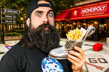 I ATE INSIDE A REAL-LIFE GAME OF MONOPOLY!