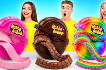 Gummy Food, Real Food vs Chocolate Food Challenge | Amazing Cooking Hacks by Multi DO Challenge