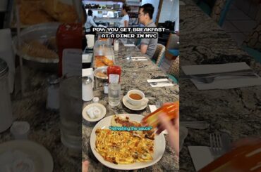 pov omelet at a diner in nyc #nyc #foodie #diner #deli #citylife #nycfood #breakfast #omelette #food