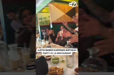 Justin Bieber Surprises Birthday Party at LA Restaurant