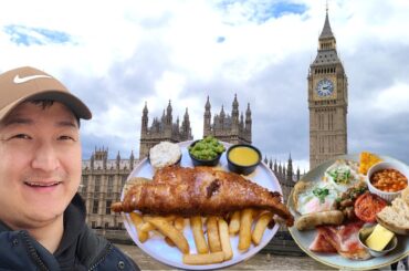 British Food Does NOT SUCK! 24 Hours Eating in LONDON!