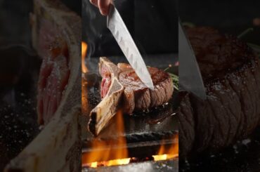 Perfect Steak Slice: ASMR Fine Dining #Shorts