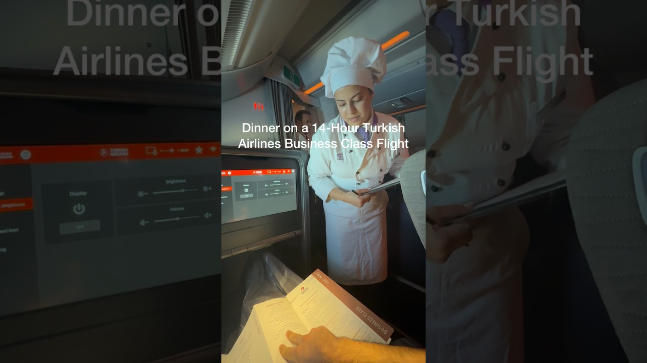 INSANE Dinner on a 14-Hour Turkish Airlines A350 Business Class INSANE Dinner on a 14-Hour Turkish Airlines A350 Business Class