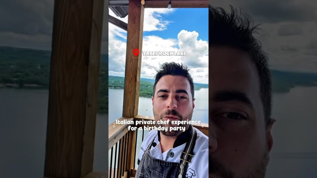 Italian private chef experience at Table Rock Lake! #privatechef #tablerocklake #italianchef