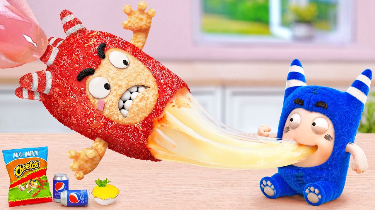 Oddbods Trouble with Food πHow To Make Miniature Cheetos Cheese Nuggets π Tina Mini Cooking Oddbods Trouble with Food πHow To Make Miniature Cheetos Cheese Nuggets π Tina Mini Cooking