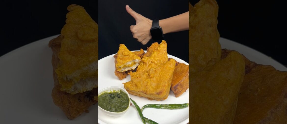 Bread pakoda ASMR #cooking #viralreels #tinglefeast #breadpakora