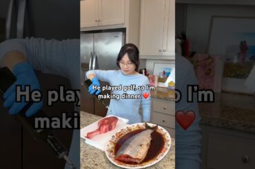 Dinner for my Vietnamese American family 🥰 #dinnerideas #cooking #easyrecipe #steak #salmonrecipes