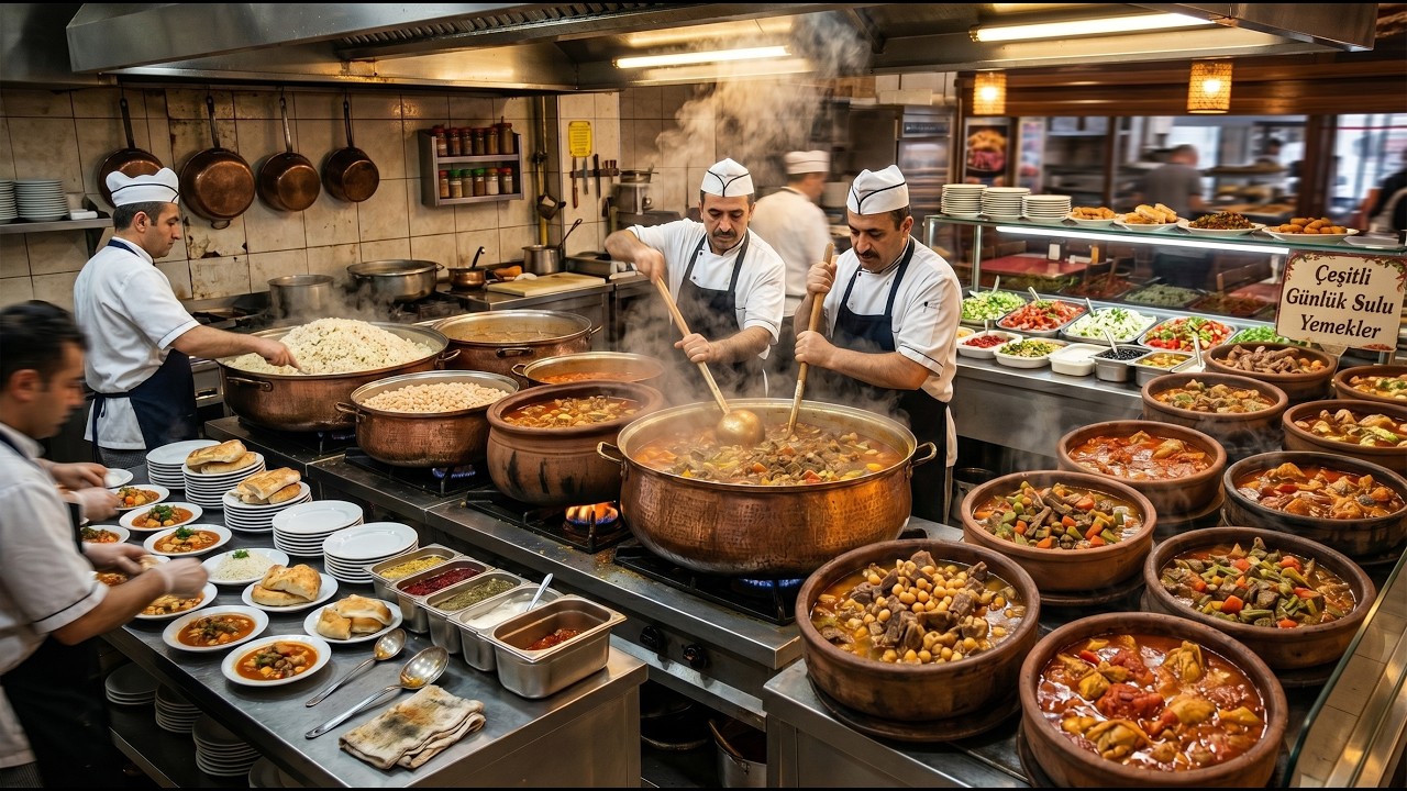 INSIDE a Turkish Restaurant That Prepares Hundreds of Different Meals Every Day INSIDE a Turkish Restaurant That Prepares Hundreds of Different Meals Every Day