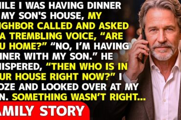 While Dining At My Son’s, My Neighbor Called And Asked, “Who’s In Your House?” Then I Froze