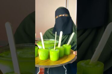Mango popsicles #summer #mango #icecream #food #cook #cooking #recipe #hijab #foodie #icecream