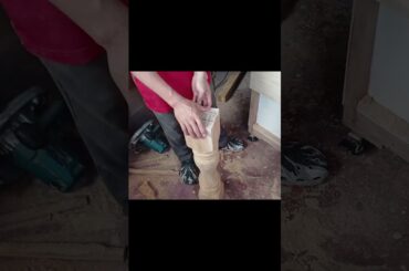 prepairing my dining table legs #woodworking #diy #shorts