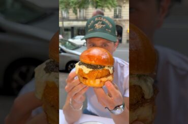 Trying the viral $90 filet-o-fish sandwich in Paris 📍Prunier, Paris