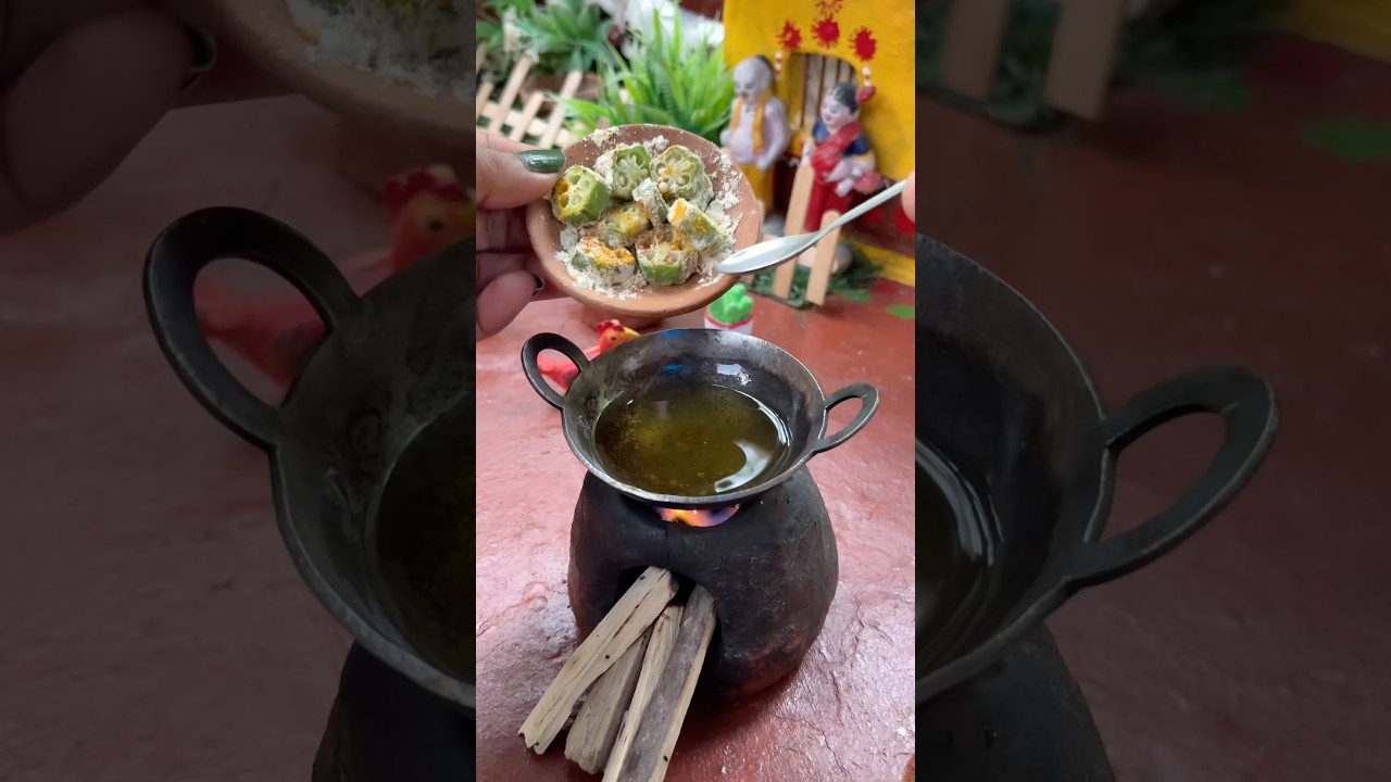 Miniature Bhindi recipe 🥰😋#viral #bhindirecipe #cooking #shorts Miniature Bhindi recipe 🥰😋#viral #bhindirecipe #cooking #shorts