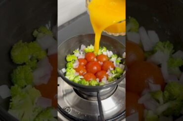 Veggies Healthy Egg Bun #shorts #recipe #food #cooking