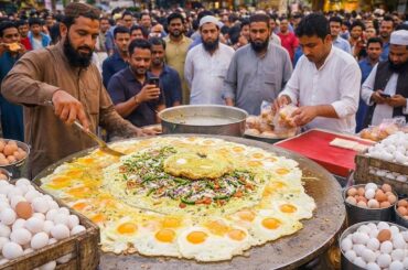 SUPER FAST BOY SELLING ANDA TIKKI ON THE ROADSIDE | PAKISTANI STREET FOOD