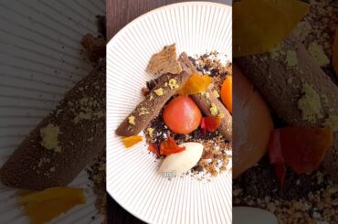 I made a fine dining dish with every part of an apricot #food #art #foodie #shortsfeed #shorts