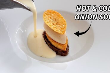 Fine Dining Onion Soup w/ Onion Ice Cream, Onion Velouté & Caramelized Onions - Michelin Star Recipe
