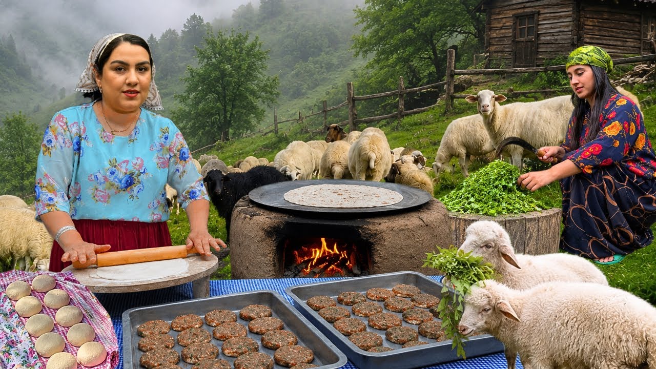 From Garden to Table : Traditional Kofta Kebab , Saj Bread & Cozy Village Life🍖🔥 From Garden to Table : Traditional Kofta Kebab , Saj Bread & Cozy Village Life🍖🔥