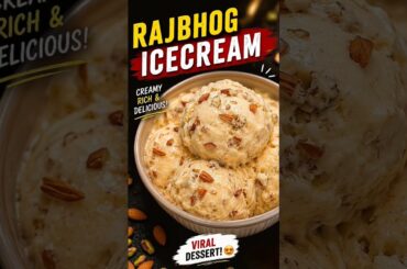 The Viral Rajbhog Ice Cream #ytshorts #recipe #shortsfeed #icecream #rajbhogicecream #cooking #viral