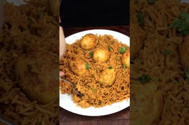 1 Pot Anda Biryani ASMR Cooking #shorts #asmr #recipe #cooking #food #crunchytreats #streetfood
