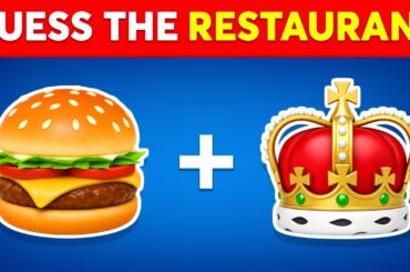 Guess The Fast Food Restaurant and Food By The Emojis 🍔🌭