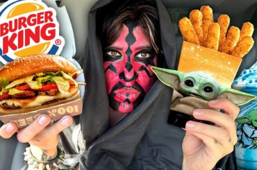 Trying New STAR WARS Meal From Burger King!
